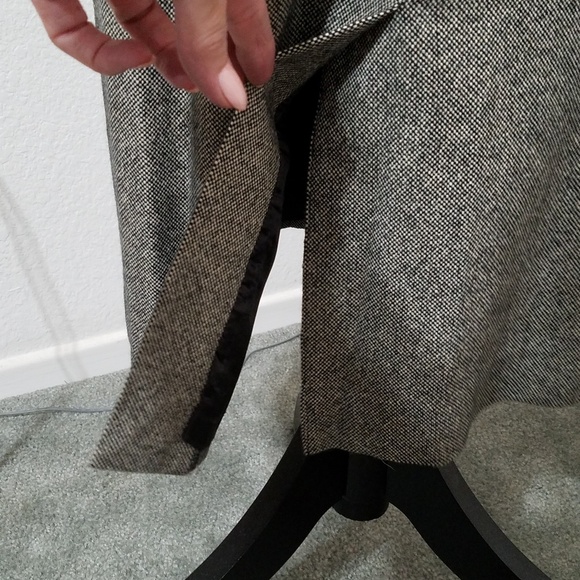 NORDSTROM'S POV 80s black and white wide lapel suit office interviews sz.8 - Picture 8 of 8